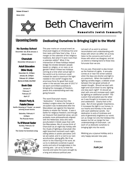 Beth Chaverim Humanistic Jewish Community