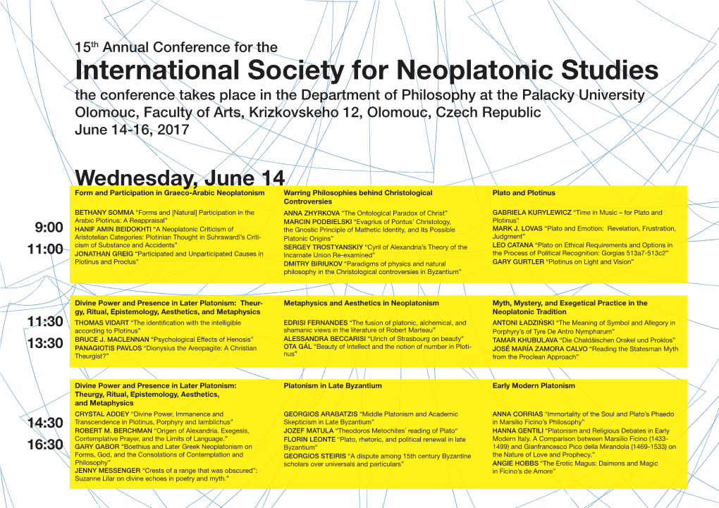 International Society for Neoplatonic Studies