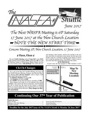 June 2017 NASFA Shuttle