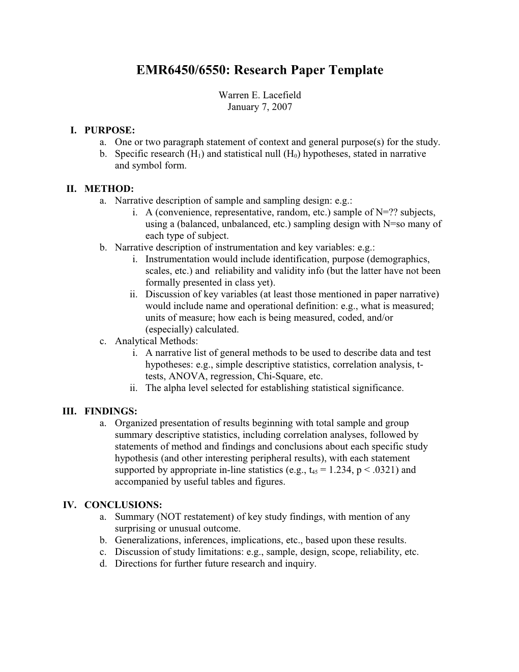 EMR6450: Research Paper Template