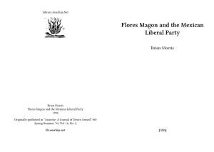 Flores Magon and the Mexican Liberal Party