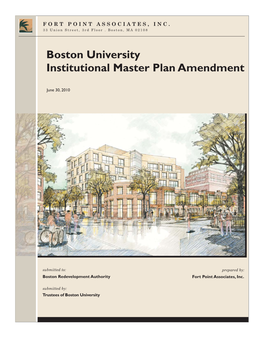 Boston University Institutional Master Plan (IMP) Amendment