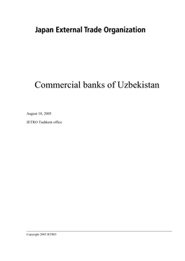 Commercial Banks of Uzbekistan