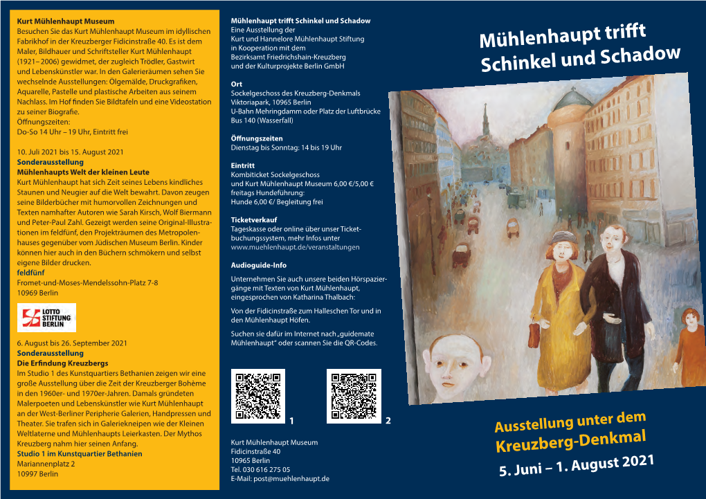 Mühlenhaupt Trifft Schinkel Und Schadow Besuchen Sie Das Kurt Mühlenhaupt Museum Im Idyllischen Eine Ausstellung Der Fabrikhof in Der Kreuzberger Fidicinstraße 40