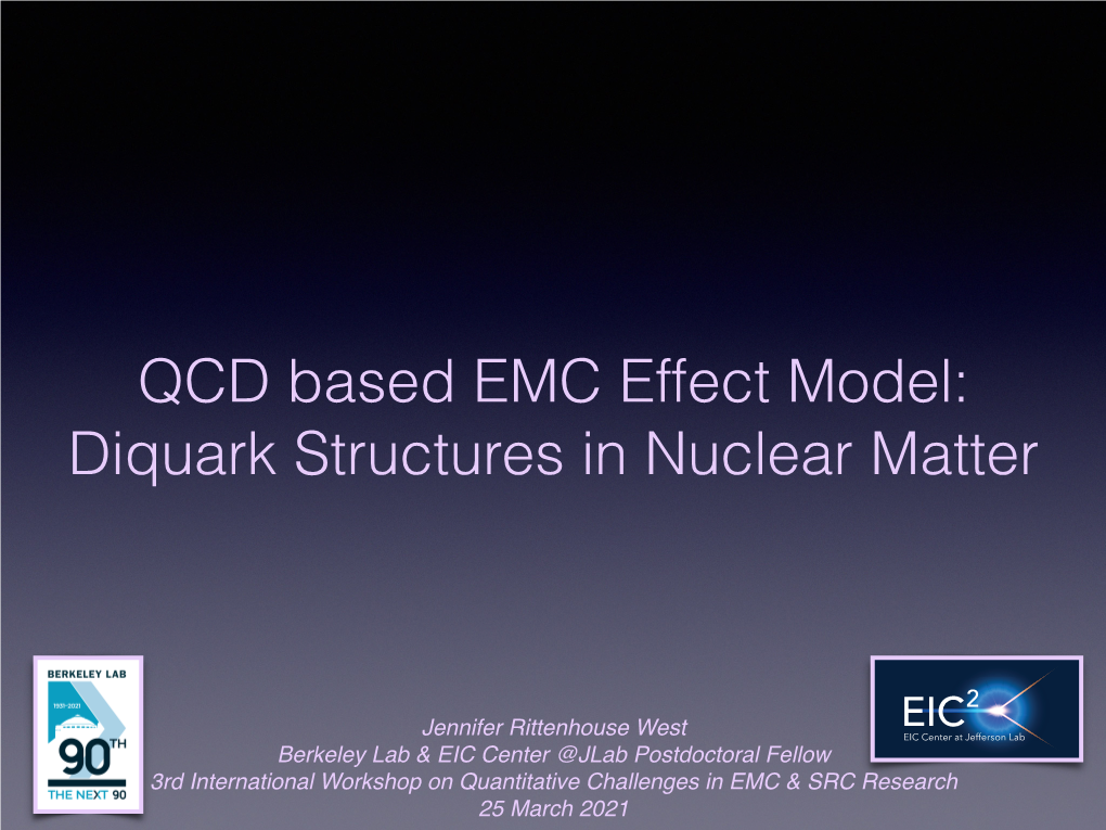 QCD Based EMC Effect Model: Diquark Structures in Nuclear Matter