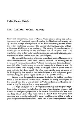 The Captain Asgill Affair