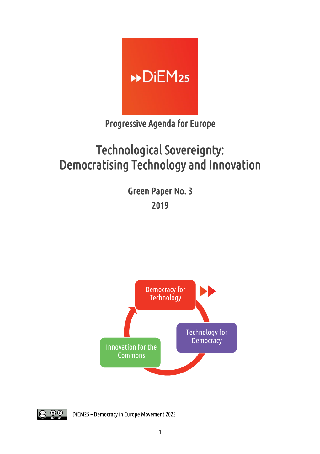 Technological Sovereignty: Democratising Technology and Innovation