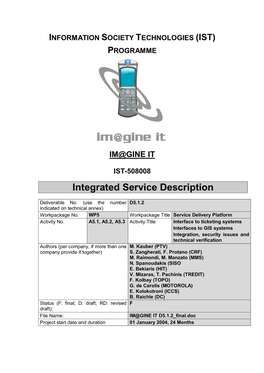 Integrated Service Description