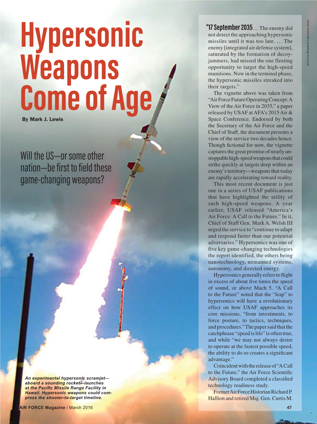 Will the US—Or Some Other Nation—Be First to Field These Game-Changing Weapons?