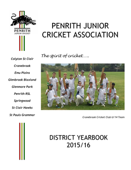Penrith Junior Cricket Association