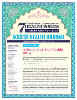 A Snapshot of Arab Health