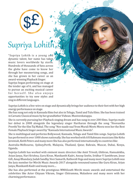 Supriya Lohith Profile.Cdr