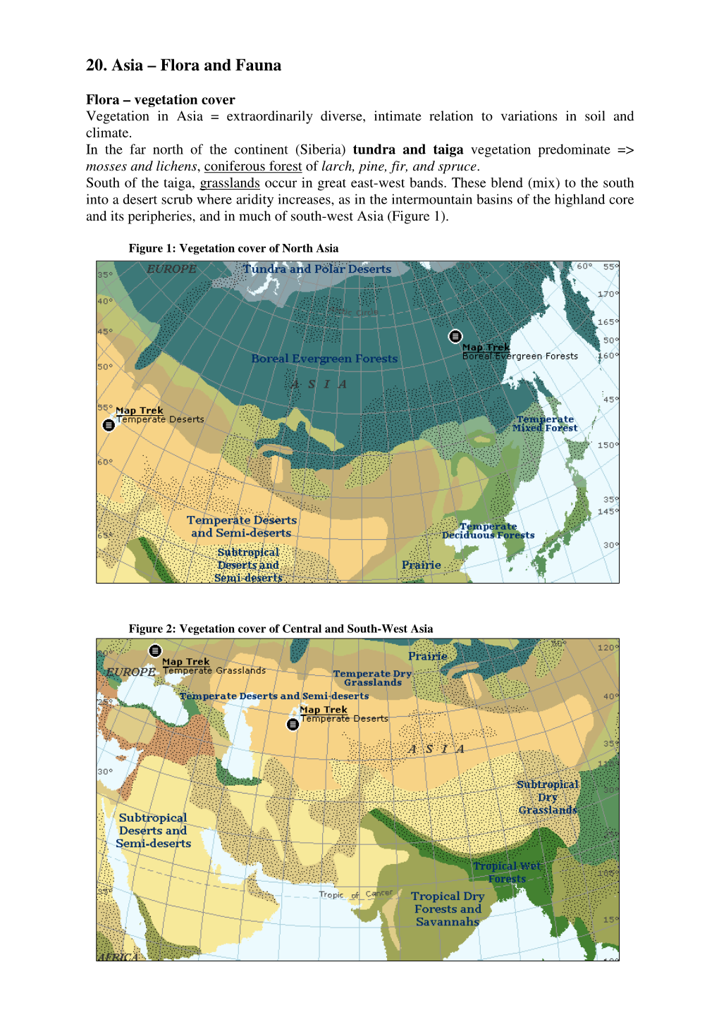 20. Asia – Flora and Fauna