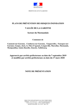 Plans De Prévention Des Risques Inondation Vallée