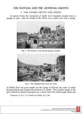 THE NATURAL and the ARTIFICIAL GROTTO 127 While the Second, a Round Base, Is Set on the Other Side of the Steps (Fig