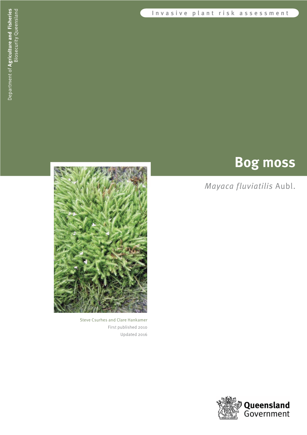 Bog Moss Risk Assessment