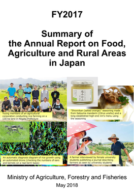 FY2017 Summary of the Annual Report on Food, Agriculture And