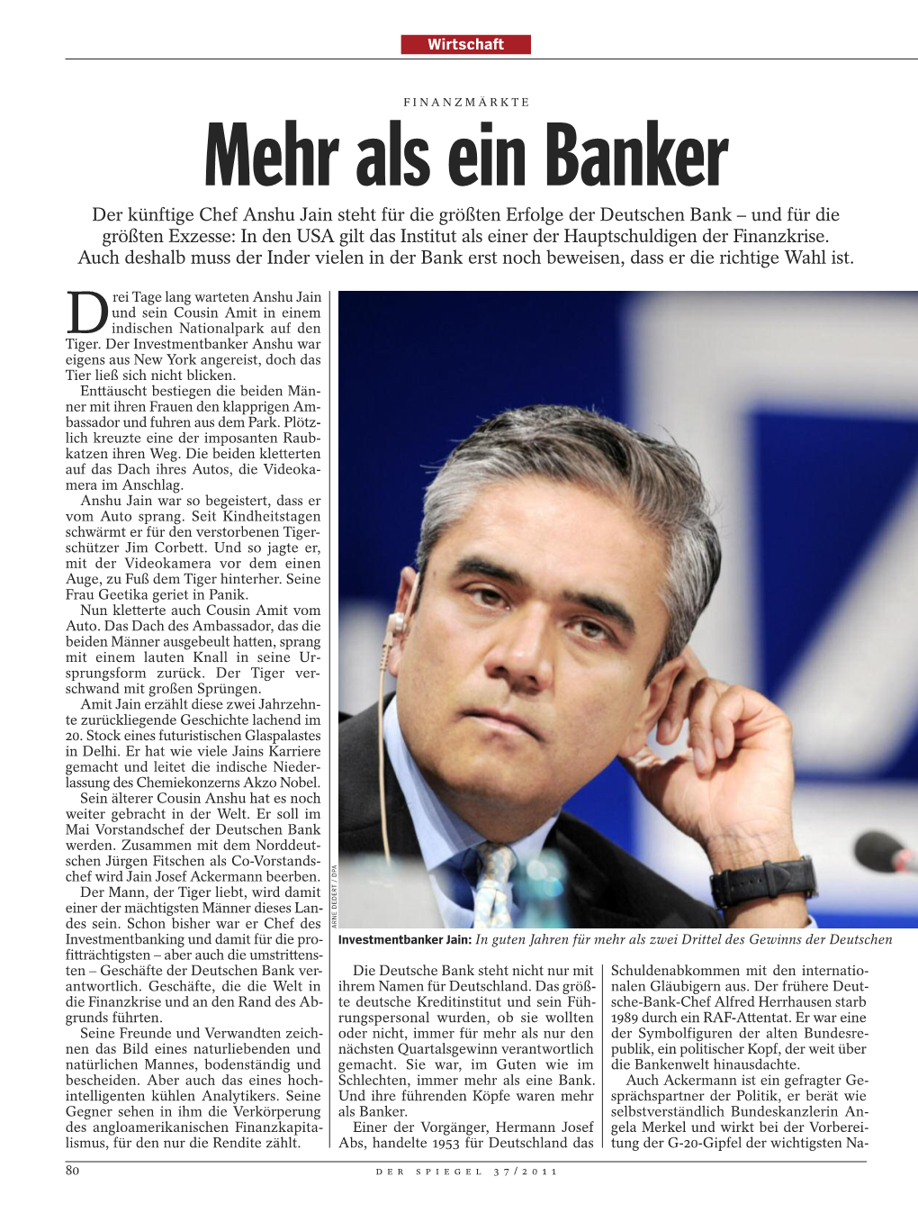 Die Deutsche Bank … Mit Jain