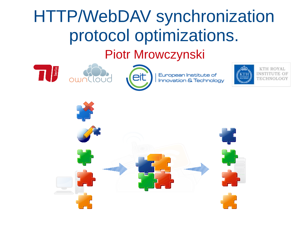 HTTP/Webdav Synchronization Protocol Optimizations. Piotr Mrowczynski