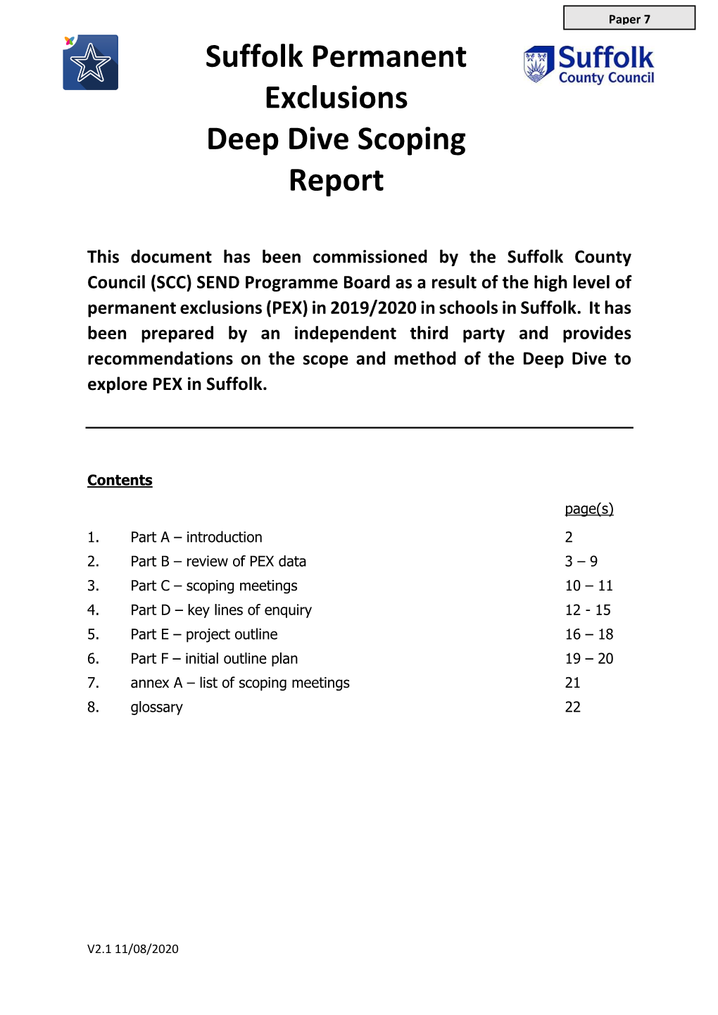 PEX Scoring Report