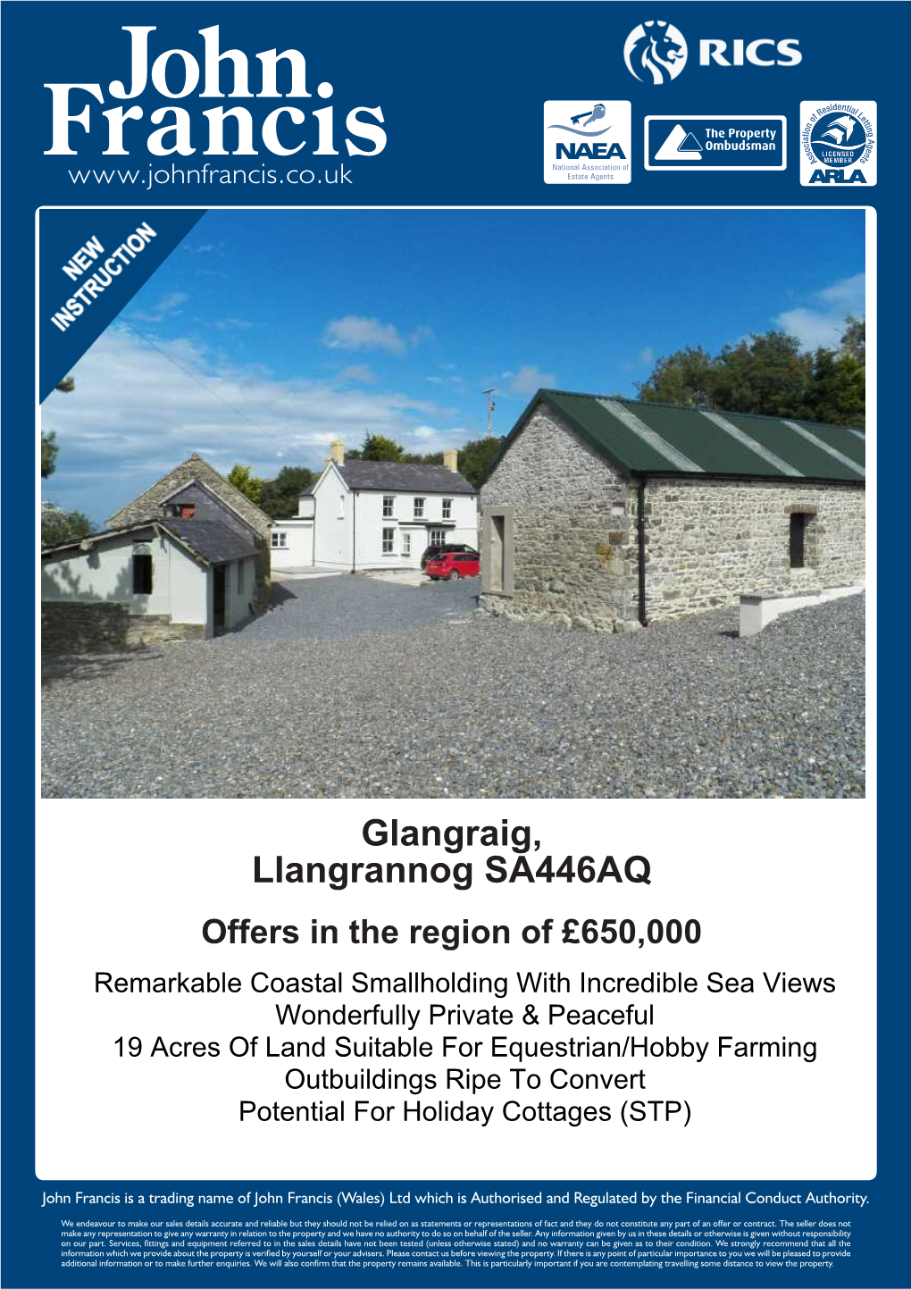 Glangraig, Llangrannog SA446AQ