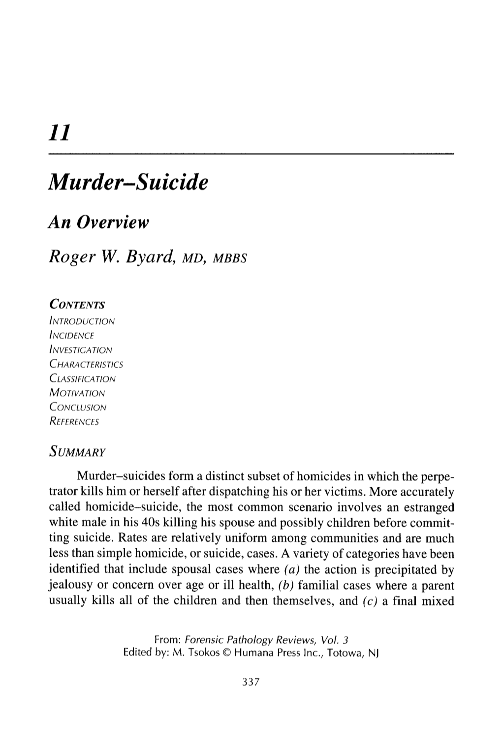 Murder-Suicide