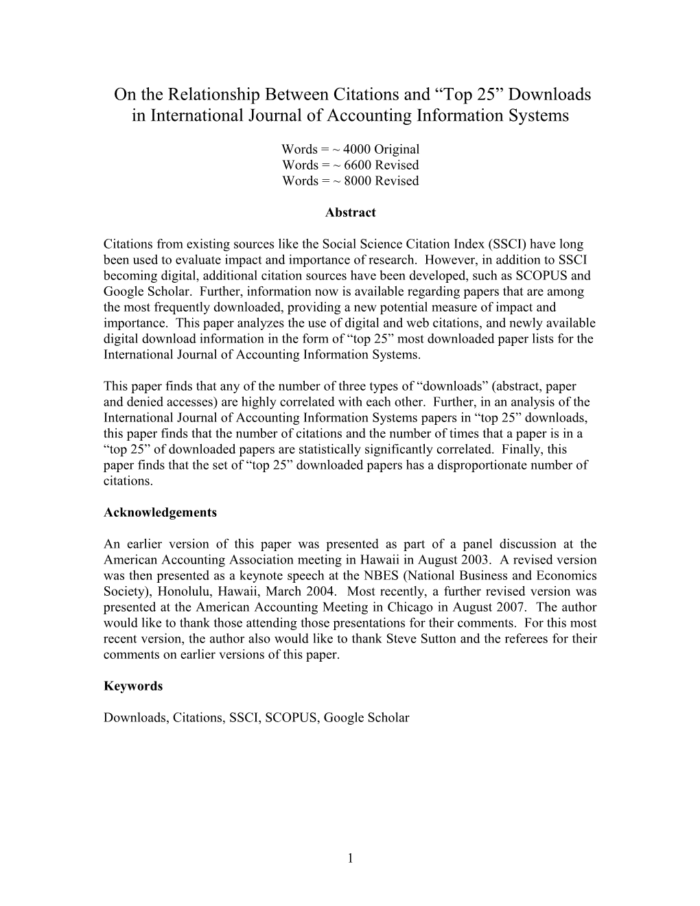 On the Relationship Between Citations and Top 25 Downloads in International Journal Of