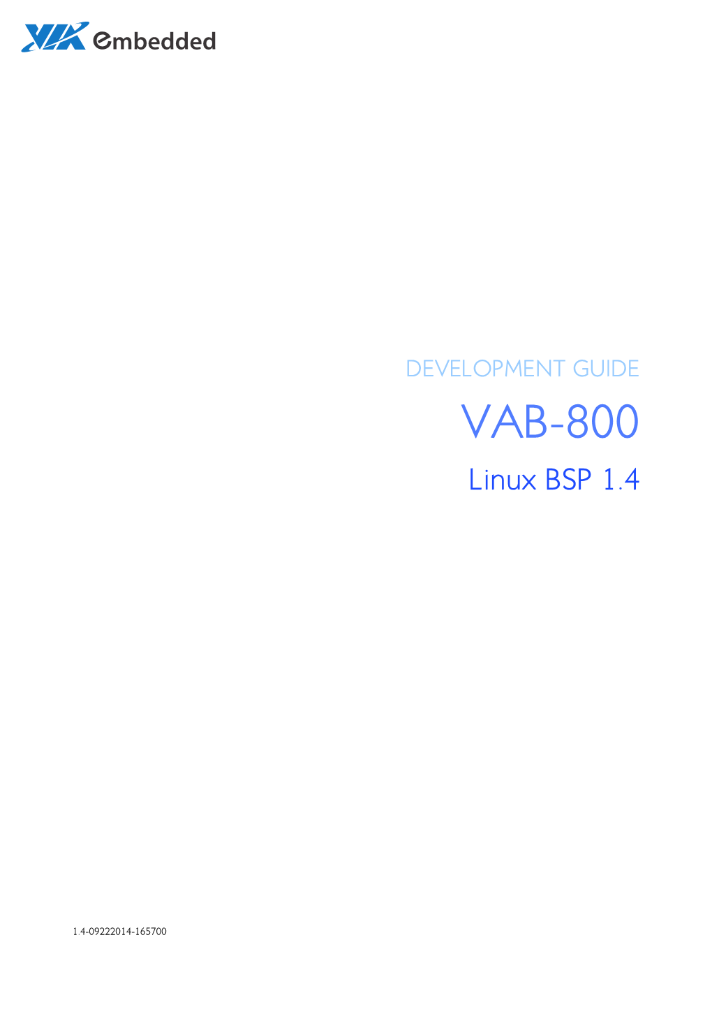 VAB-800 Linux BSP 1.4