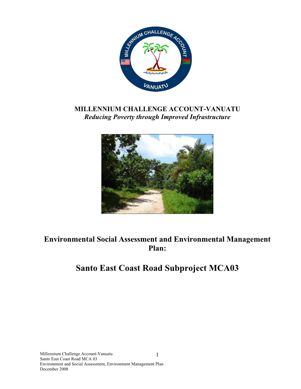 Santo East Coast Road Subproject MCA03