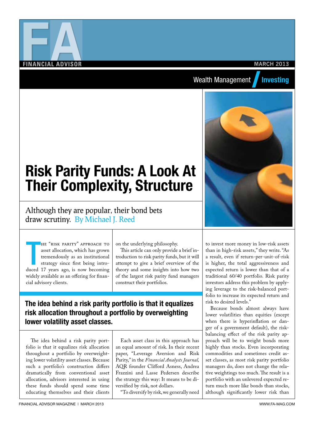 Risk Parity Funds: a Look at Their Complexity, Structure