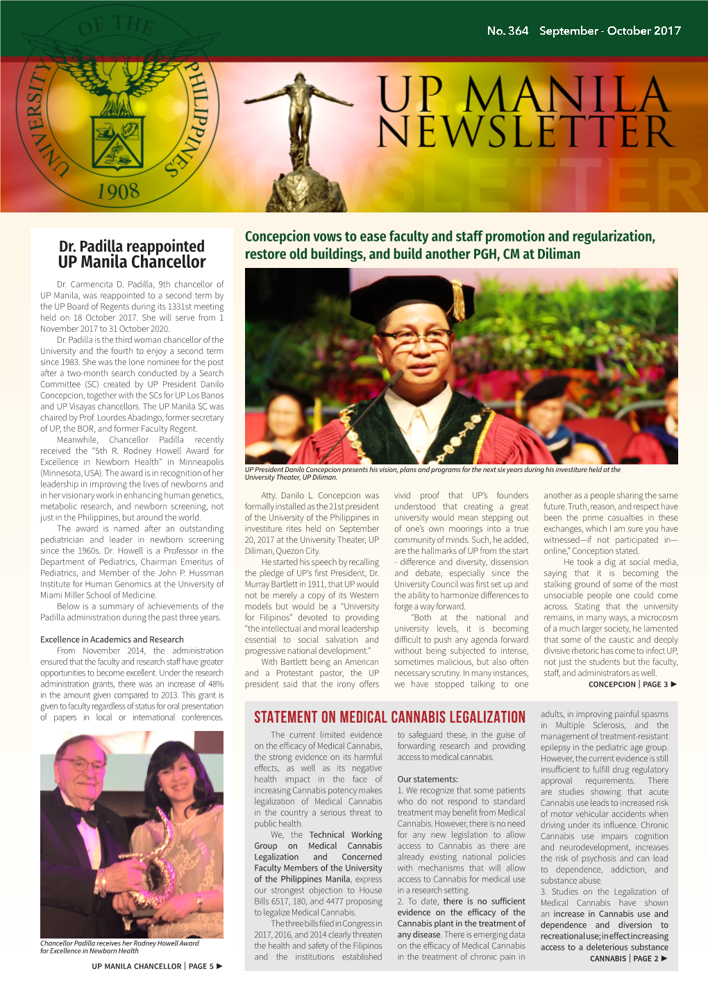 UP Manila Newsletter (September-October 2017)