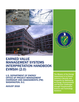 Earned Value Management Systems Interpretation Handbook Evmsih (2.0)