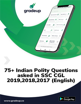 PDF of Indian Polity Questions Asked in SSC CGL