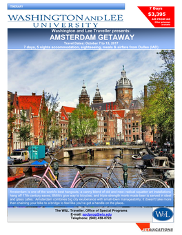 Amsterdam Getaway