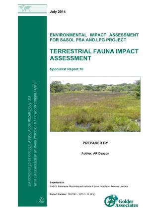 Terrestrial Fauna Impact Assessment