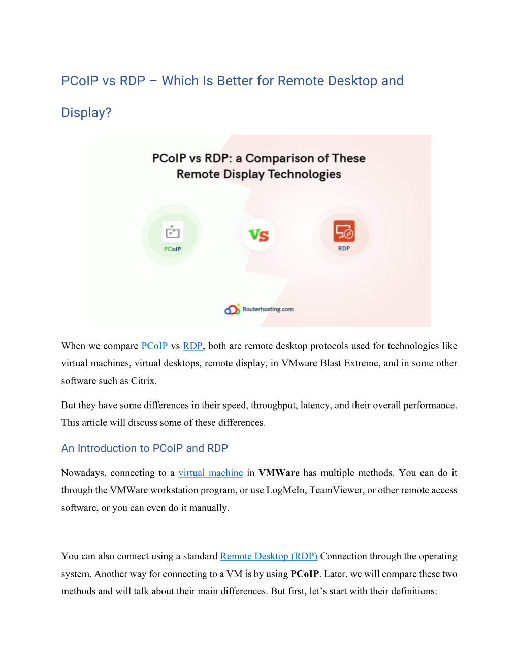 Pcoip Vs RDP – Which Is Better for Remote Desktop And