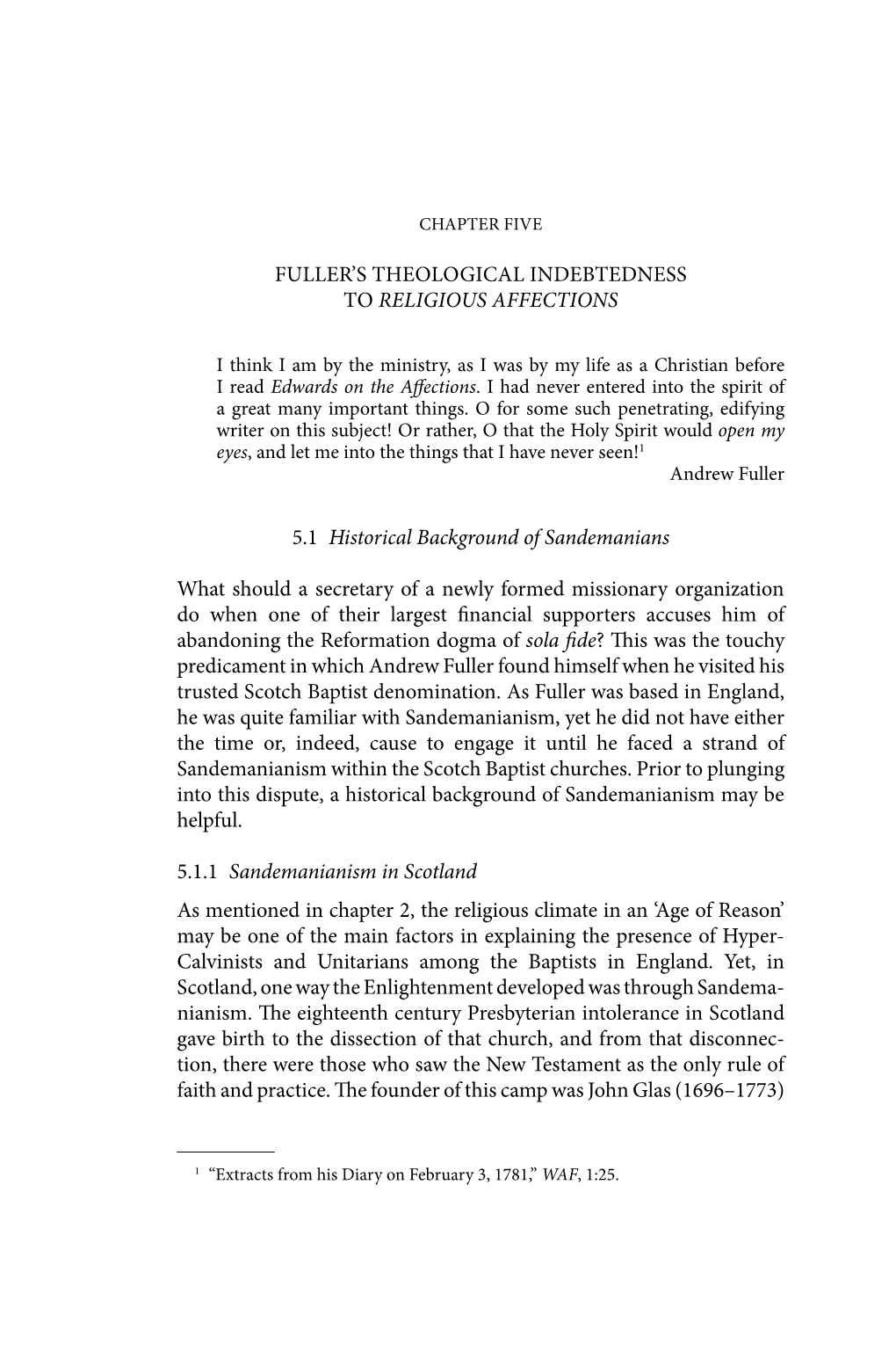 Fuller's Theological Indebtedness to Religious