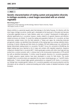 Genetic Characterization of Mating System and Population Diversity In