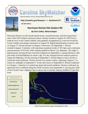 Hurricane Dorian Hits Eastern NC by Chris Collins, Meteorologist