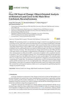 Object-Oriented Analysis of Historical Land Cover in the Main River Catchment, Bavaria/Germany