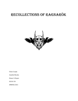 Recollections of Ragnarök