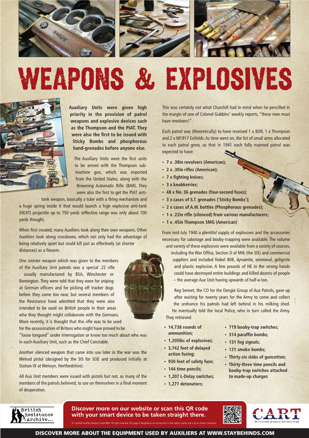 Weapons & Explosives