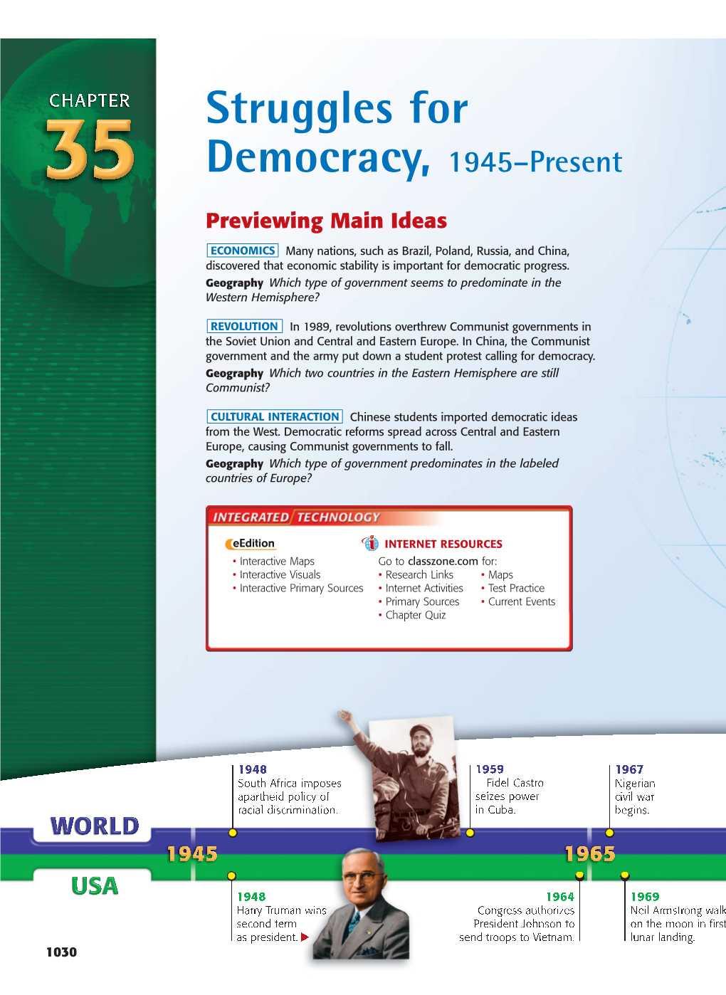 Struggles for Democracy, 1945–Present