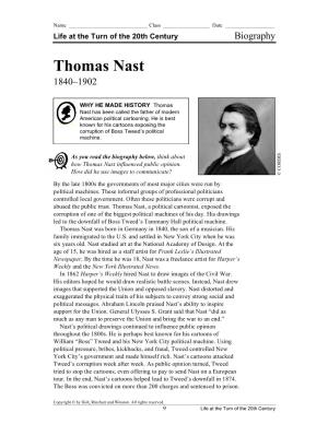 Thomas Nast 1840–1902