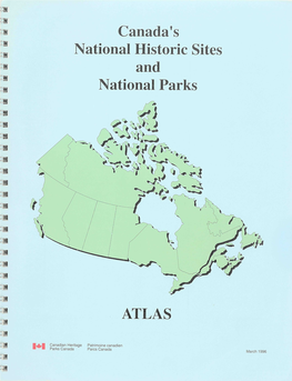Canada's National Historic Sites and National Parks ATLAS
