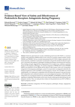 Evidence-Based View of Safety and Effectiveness of Prokineticin Receptors Antagonists During Pregnancy
