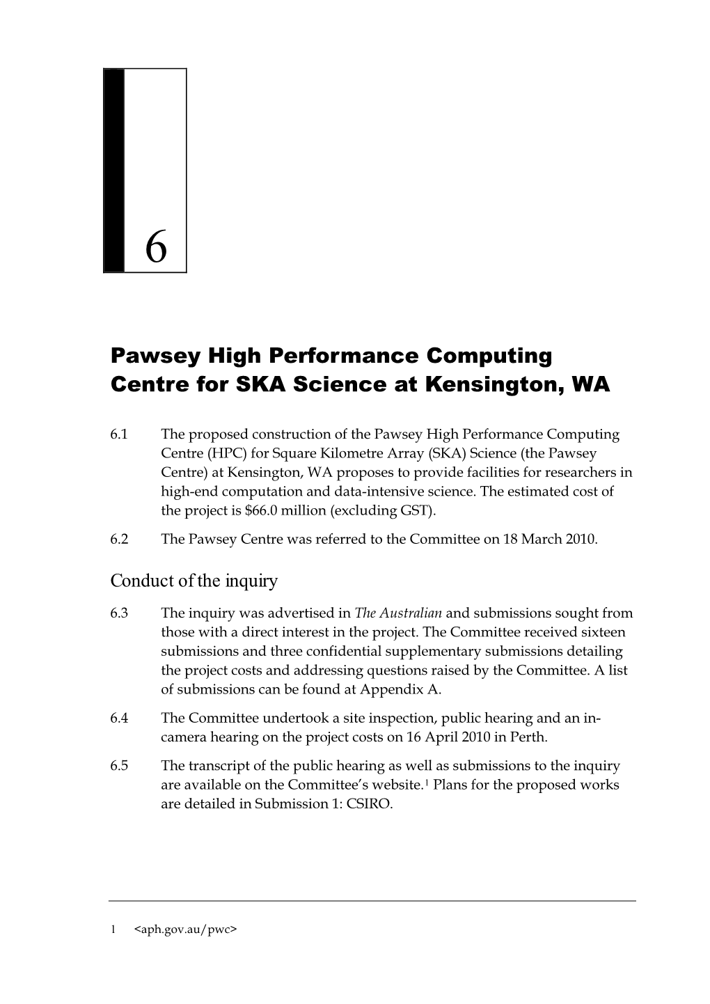 Chapter 6: Pawsey High Performance Computing Centre for SKA Science