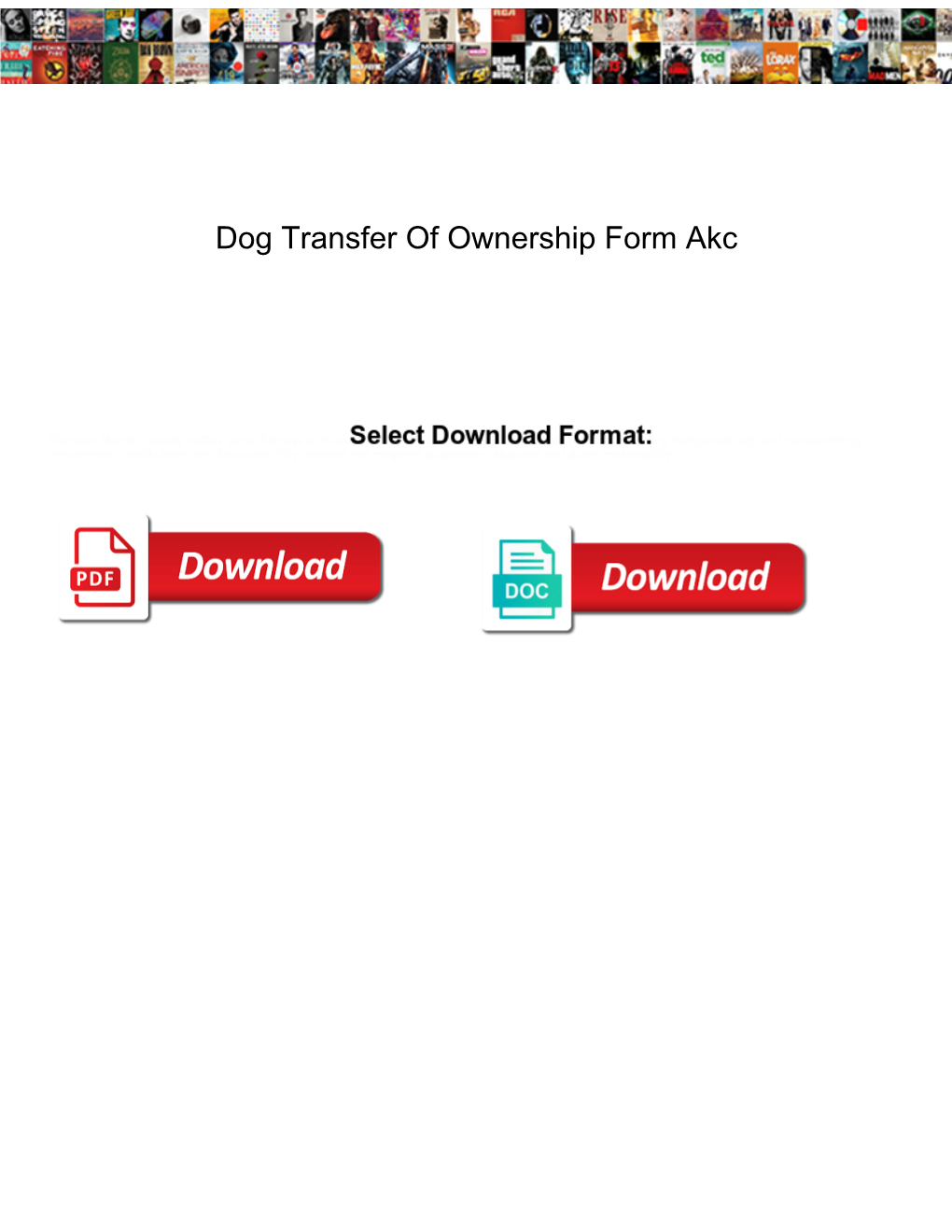 Dog Transfer of Ownership Form Akc