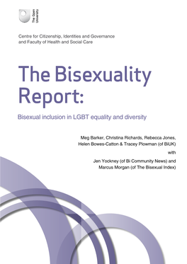 The Bisexuality Report: Bisexual Inclusion in LGBT Equality and Diversity