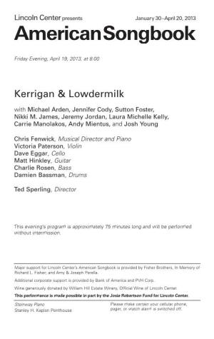 Kerrigan & Lowdermilk